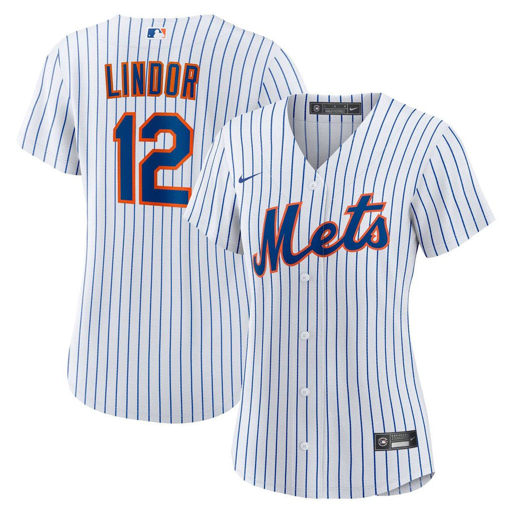 Francisco Lindor New York Mets Women's Home Replica Player Jersey - White