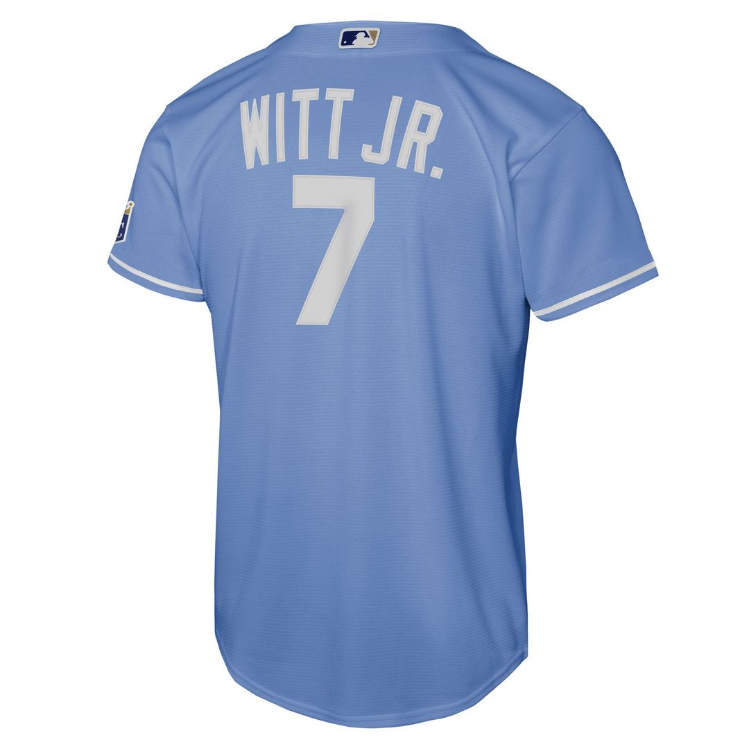 Bobby Witt Jr. Kansas City Royals Youth Alternate Stadium Jersey - Light Blue