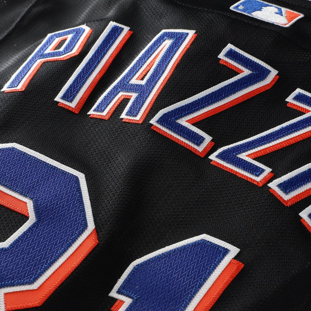 Mike Piazza New York Mets Cooperstown Collection 2000 Batting Practice Jersey - Black