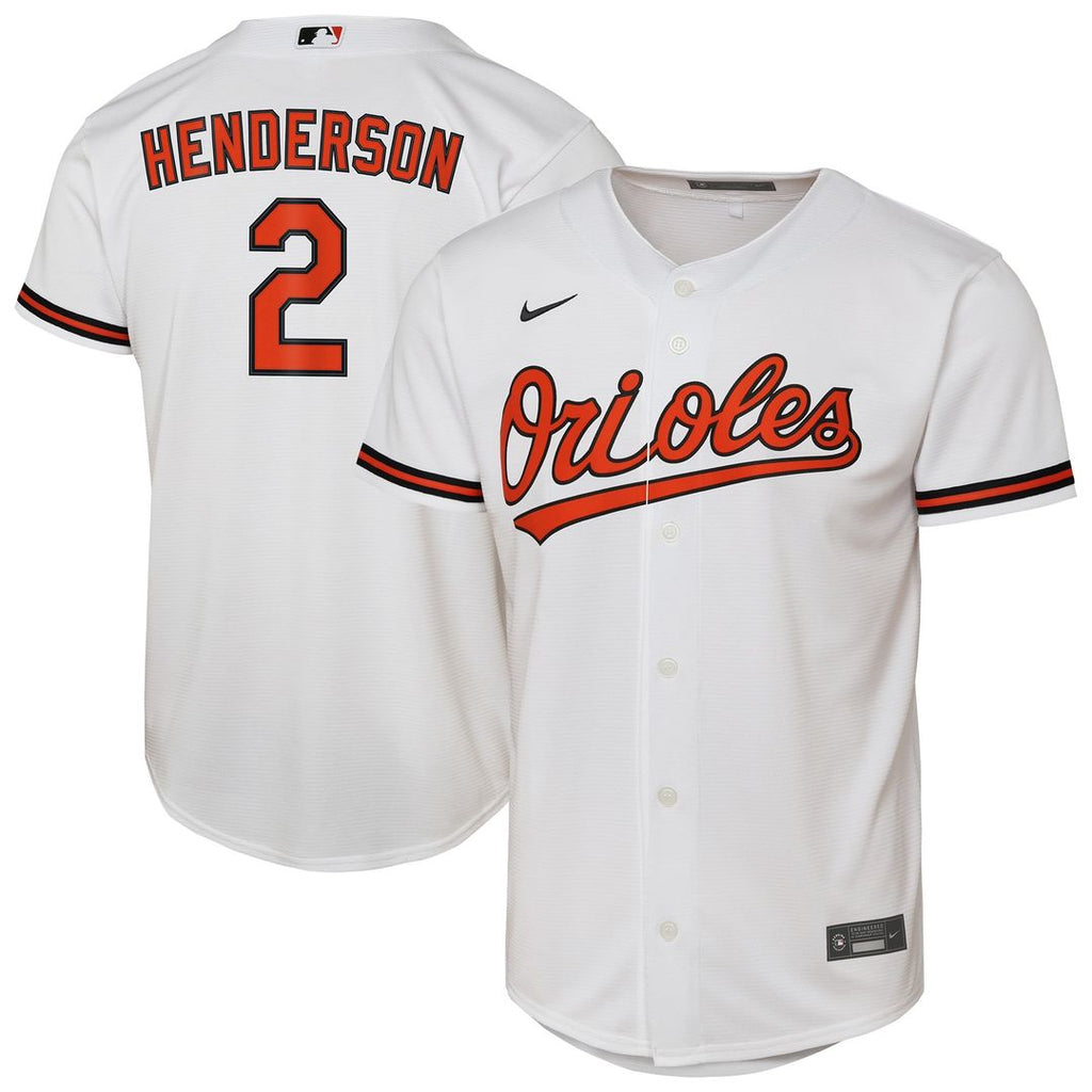Gunnar Henderson Baltimore Orioles Youth Home Replica Player Jersey - White