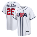 Nolan McLean USA Baseball 2026 World Baseball Classic Home Stadium Jersey - White