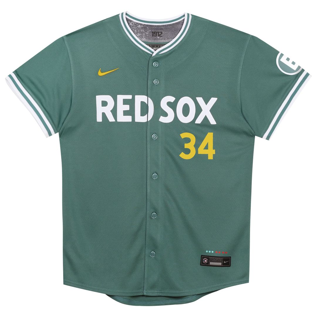 David Ortiz Boston Red Sox Preschool 2025 City Connect Limited Retired Player Jersey - Green