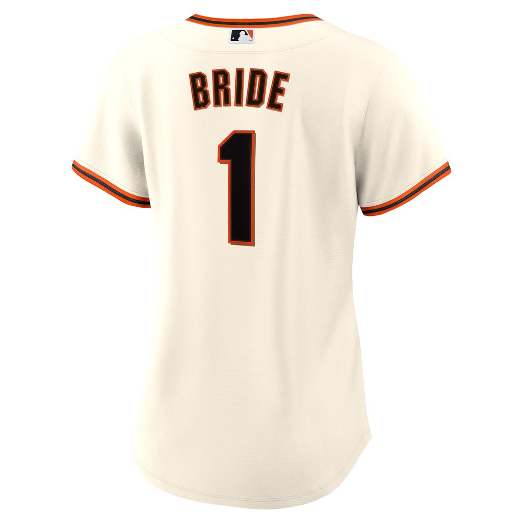 San Francisco Giants Women's #1 Bride Home Replica Jersey - White