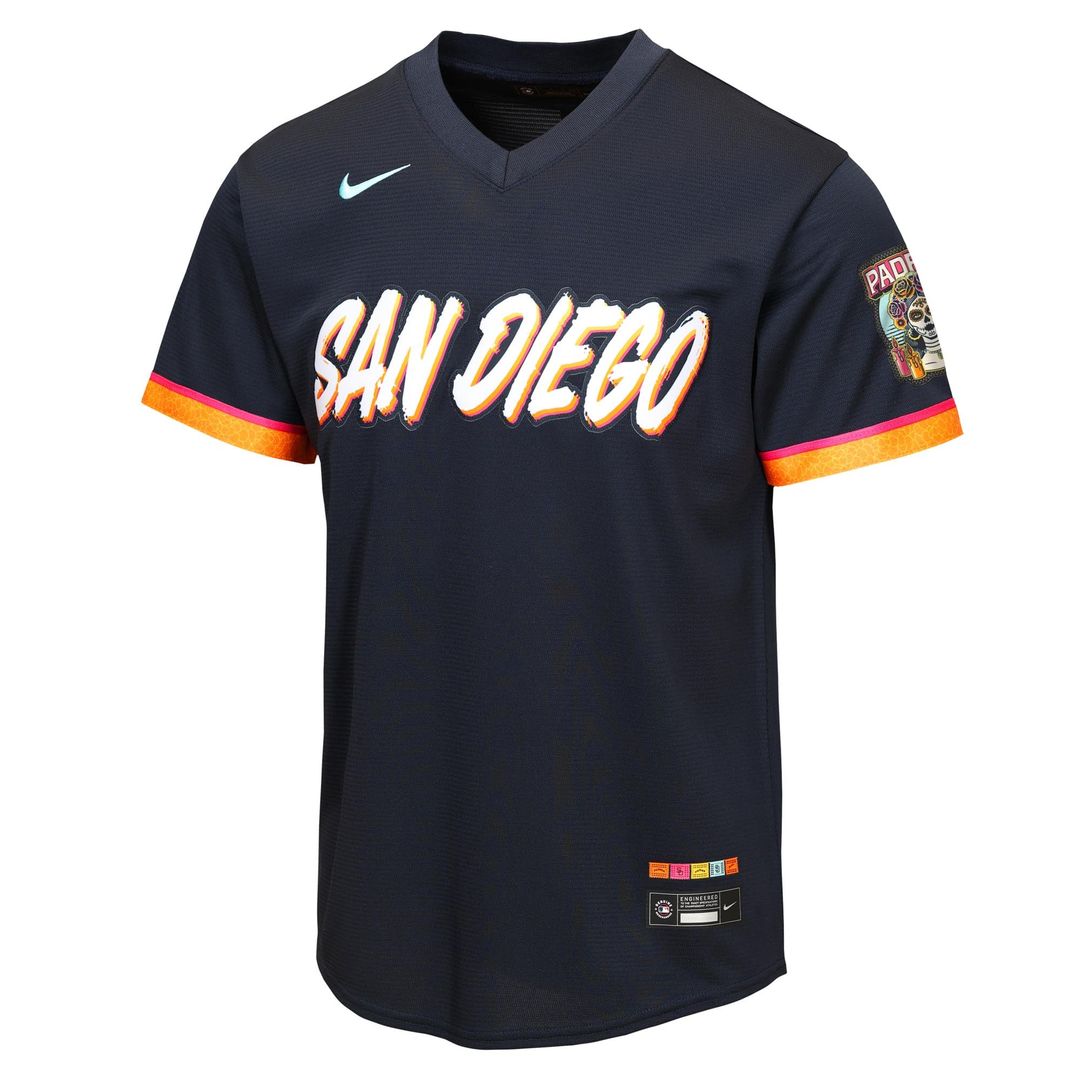 San Diego Padres Youth 2026 City Connect Stadium Jersey - Obsidian
