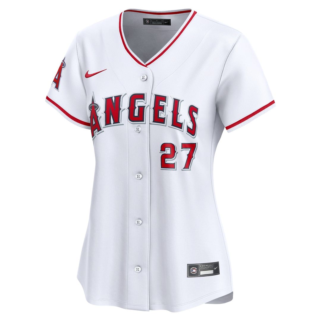 Mike Trout Los Angeles Angels Women's Home Limited Player Jersey - White