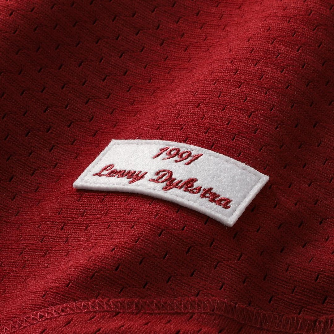 Lenny Dykstra Philadelphia Phillies Authentic Batting Practice Jersey - Scarlet