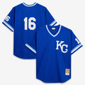Bo Jackson Kansas City Royals Cooperstown Collection Big & Tall Mesh Batting Practice Jersey - Royal