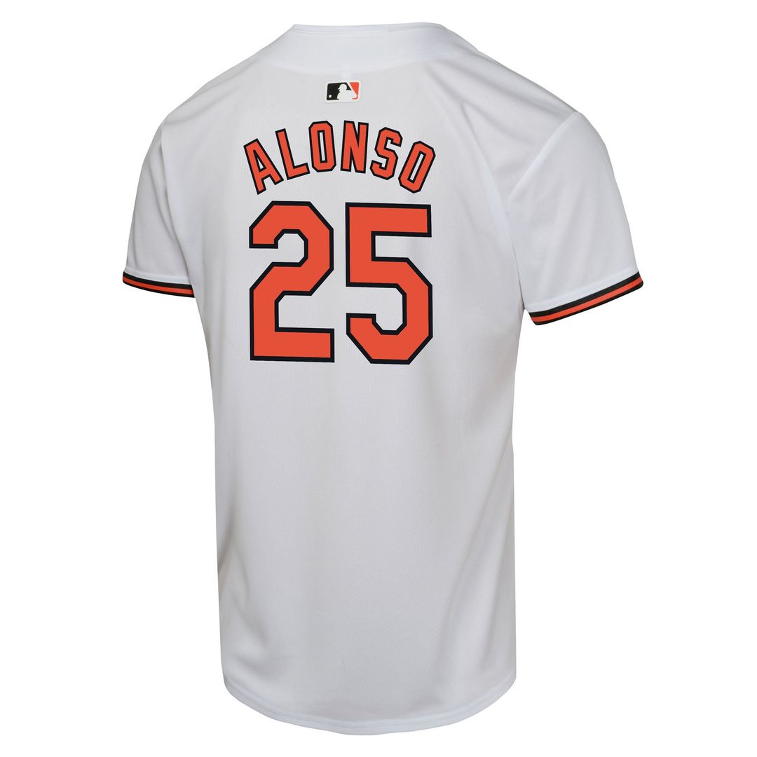 Pete Alonso Baltimore Orioles Youth Game Player Jersey - White
