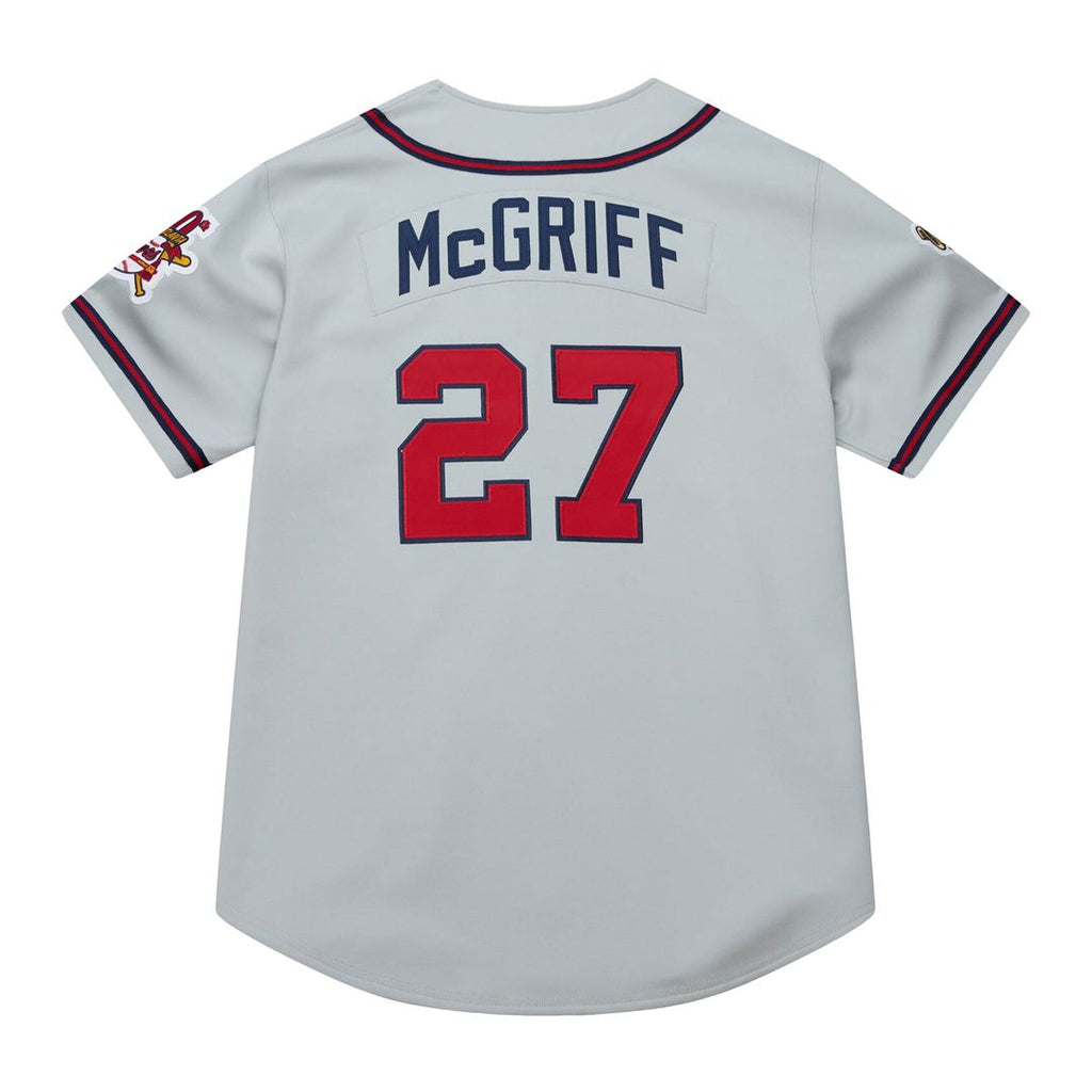 Fred McGriff Atlanta Braves 1995 Throwback Authentic Jersey - Gray