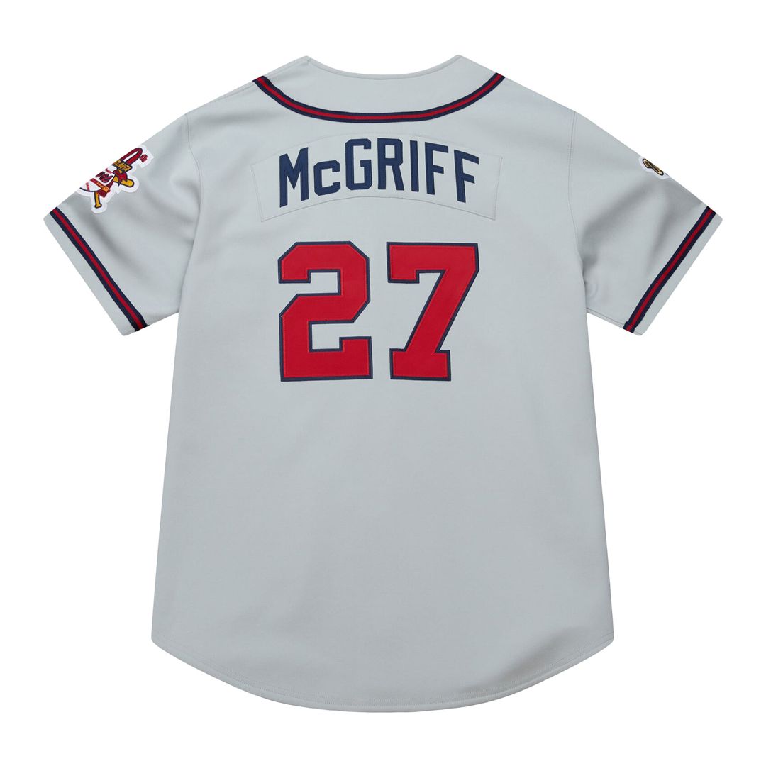 Fred McGriff Atlanta Braves 1995 Throwback Authentic Jersey - Gray