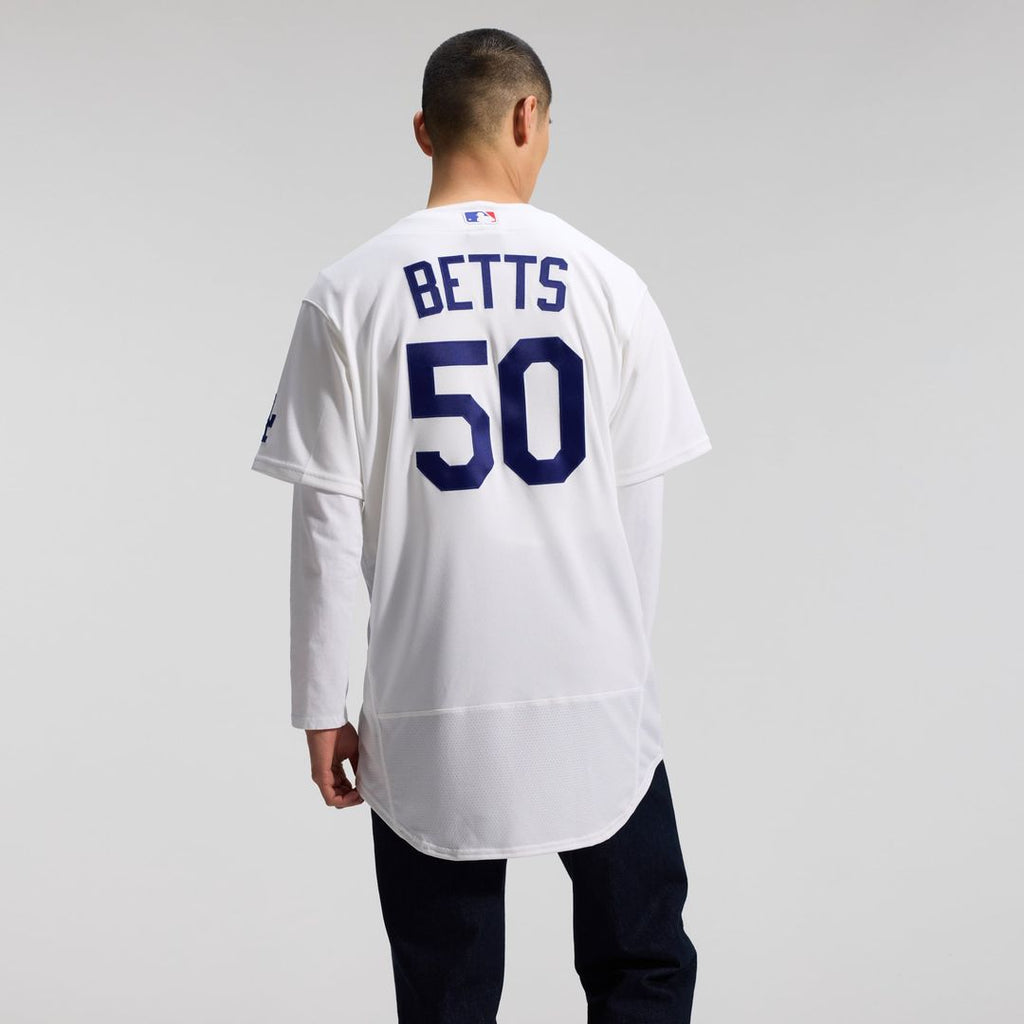 Mookie Betts Los Angeles Dodgers Home Authentic Jersey - White