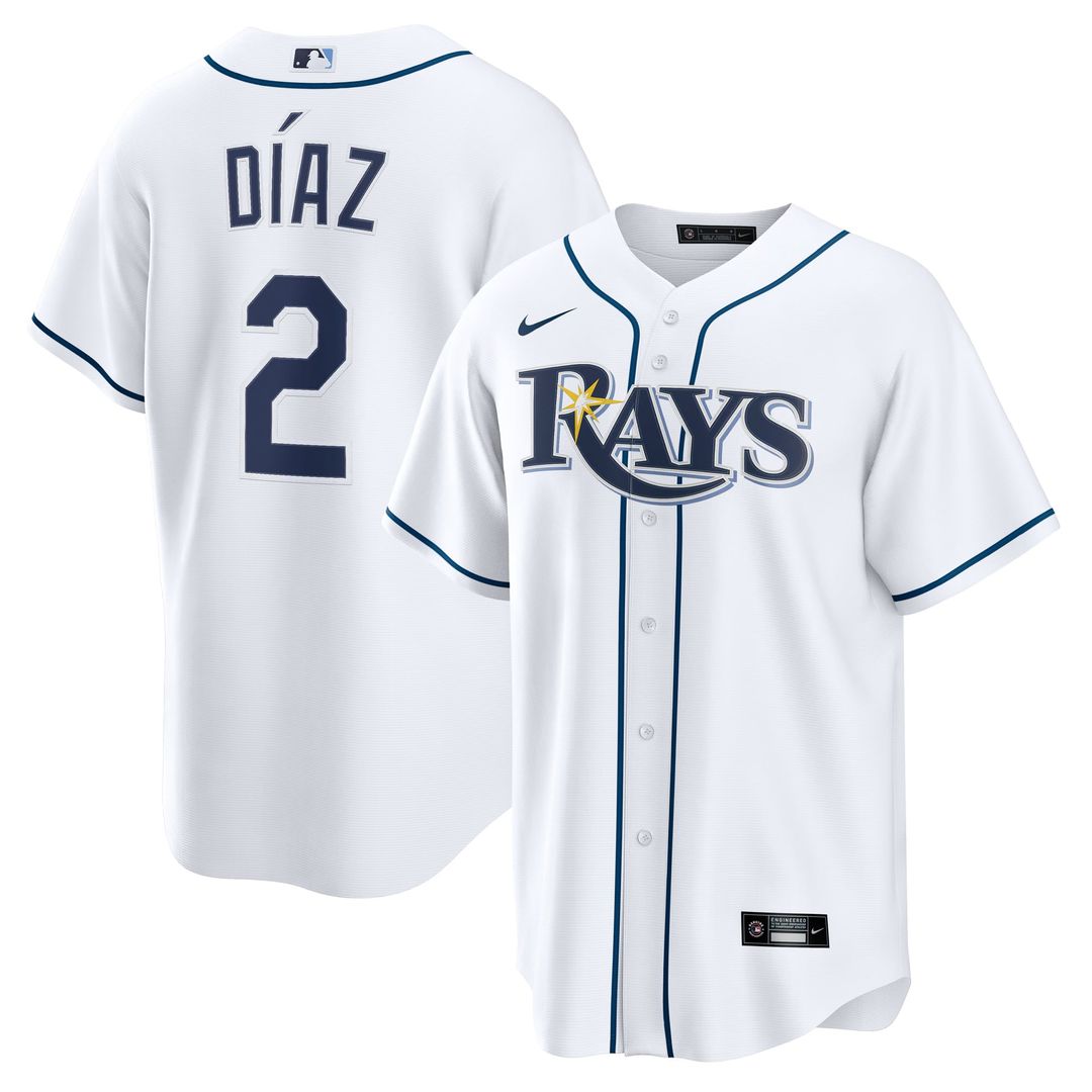 Yandy Díaz Tampa Bay Rays Home Replica Jersey - White