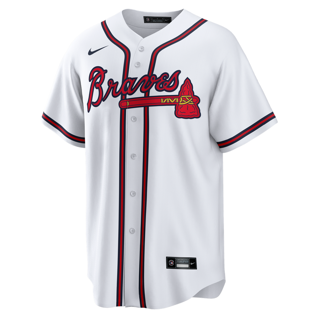 Chipper Jones Atlanta Braves Home Retired Player Replica Jersey - White