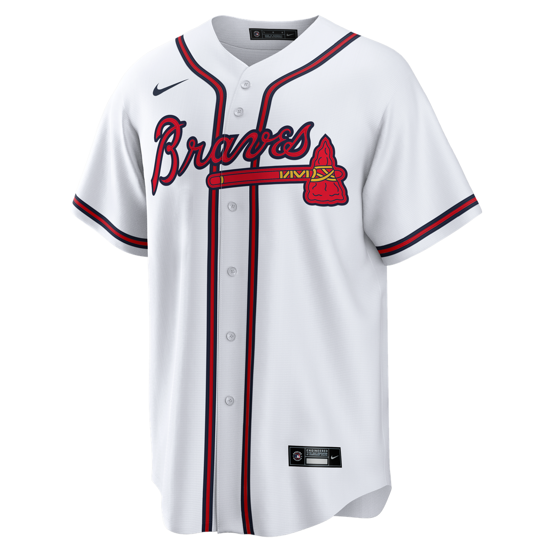 Chipper Jones Atlanta Braves Home Retired Player Replica Jersey - White