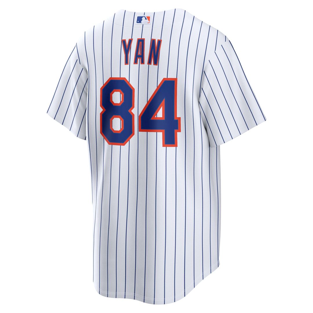 Jefry Yan New York Mets Home Replica Jersey - White