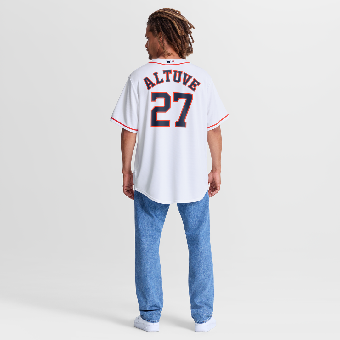 Jose Altuve Houston Astros Home Replica Jersey - White