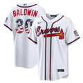 Fourth of July Atlanta Braves Drake Baldwin White USA 250 Stadium Jersey