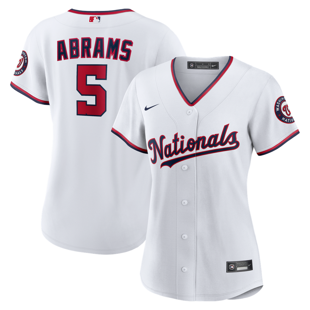 CJ Abrams Washington Nationals Women's Home Replica Player Jersey - White