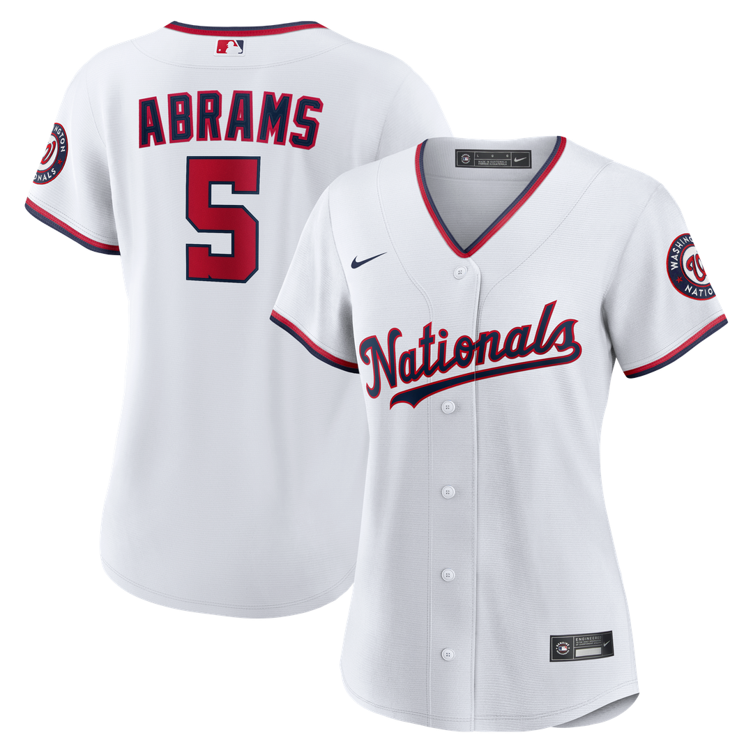 CJ Abrams Washington Nationals Women's Home Replica Player Jersey - White