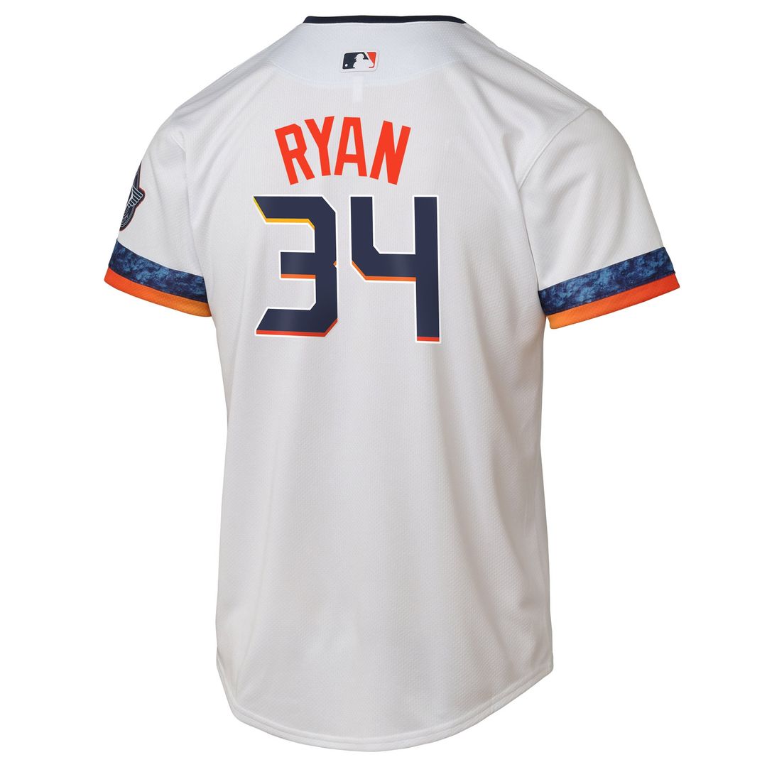 Nolan Ryan Houston Astros Youth 2025 City Connect Limited Player Jersey - White