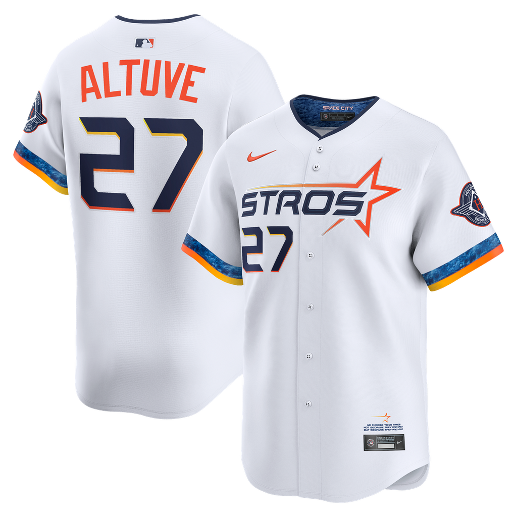 Jose Altuve Houston Astros 2025 City Connect Limited Player Jersey - White