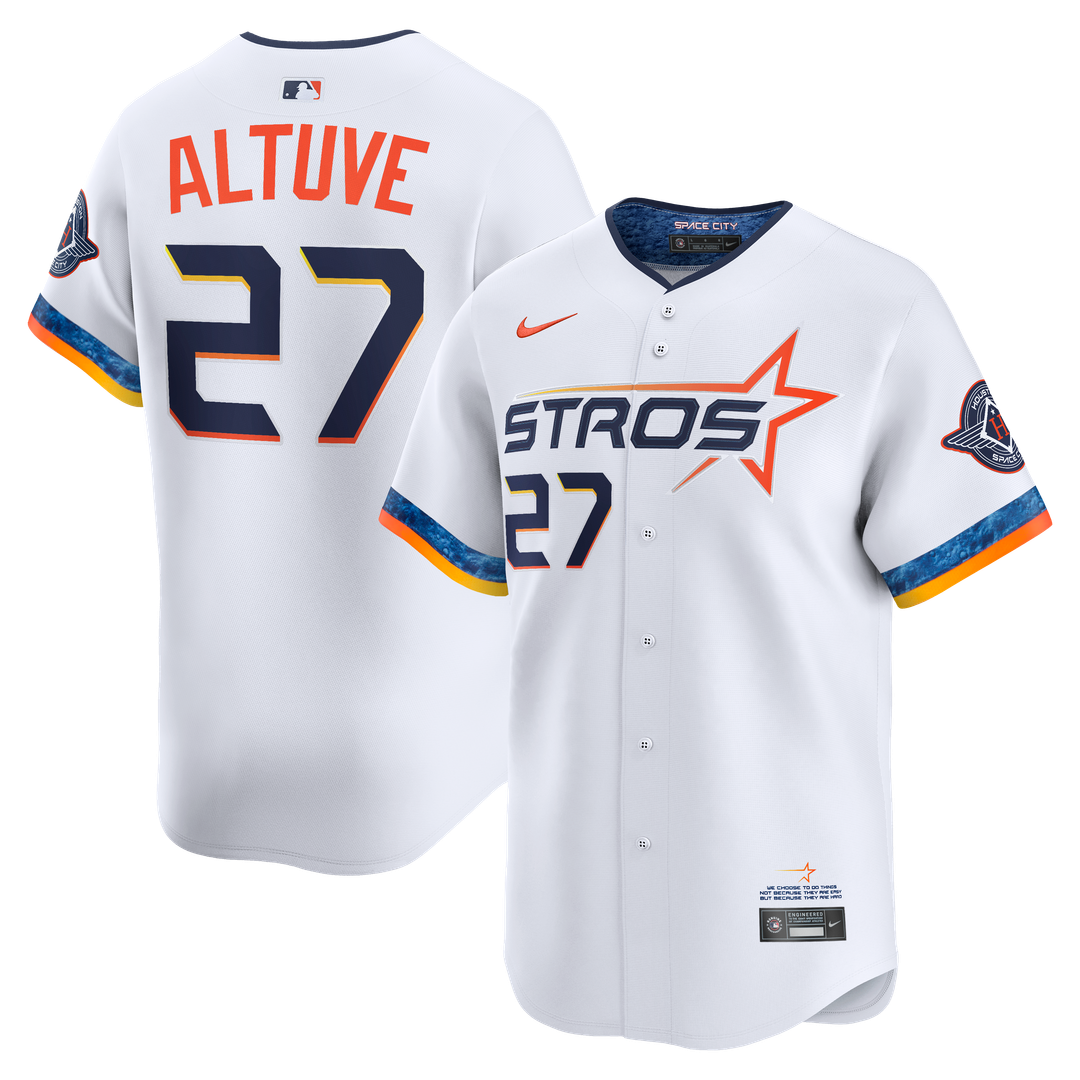 Jose Altuve Houston Astros 2025 City Connect Limited Player Jersey - White