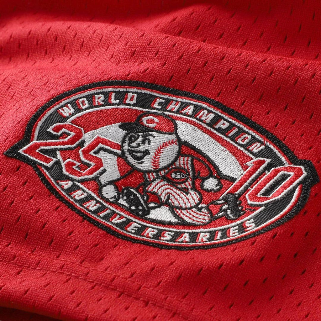 Barry Larkin Cincinnati Reds Cooperstown Collection Mesh Batting Practice Button - Up Jersey - Black