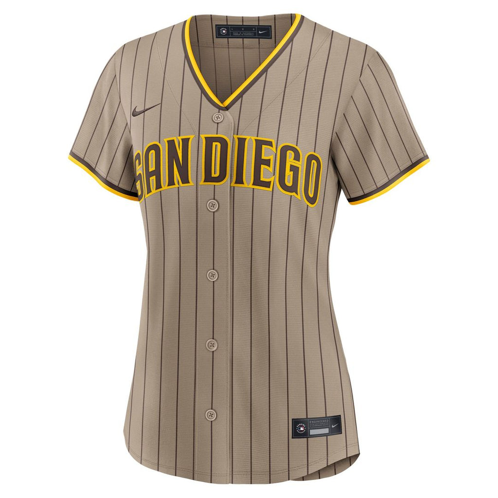 San Diego Padres Women's Alternate Replica Jersey - Sand
