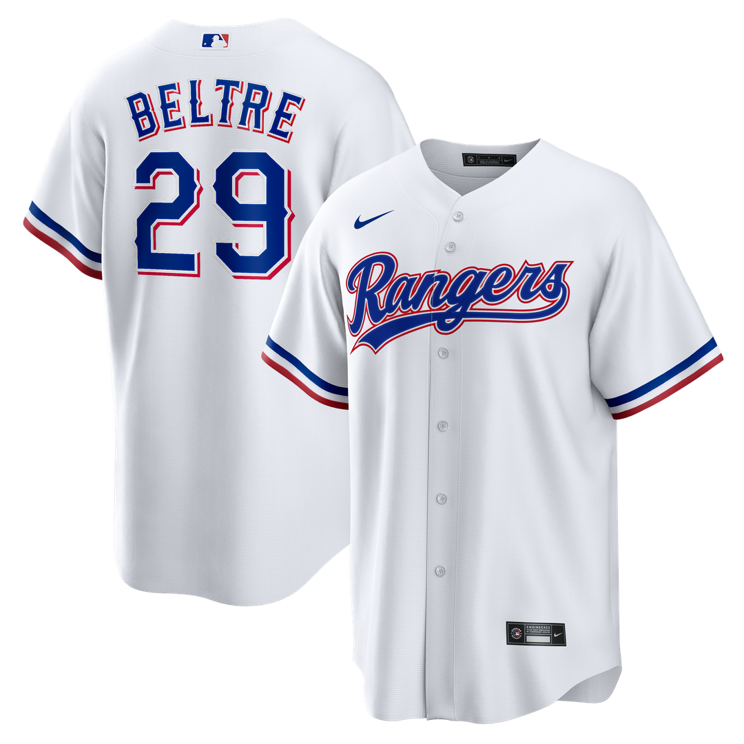 Adrian Beltre Texas Rangers Home Retired Player Replica Jersey - White