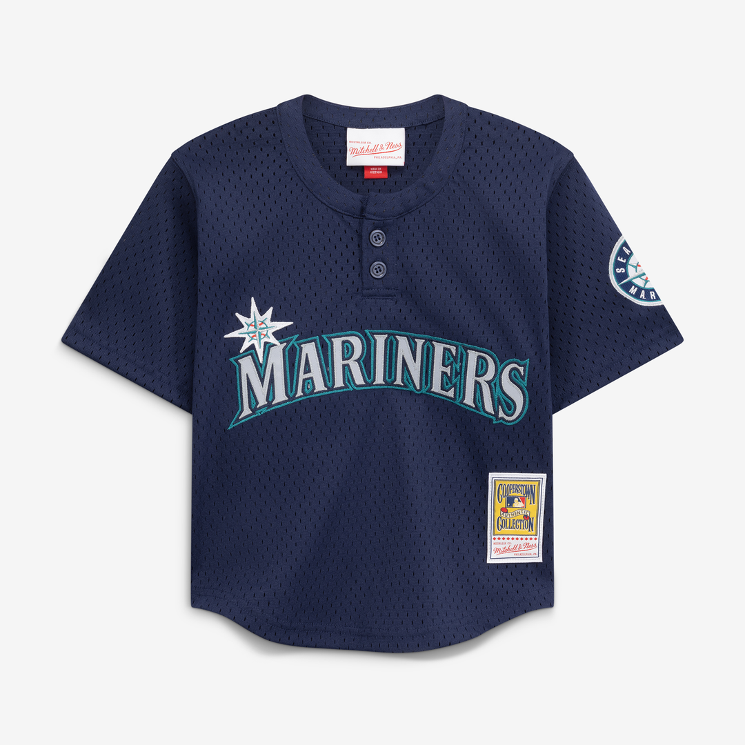 Ken Griffey Jr. Seattle Mariners Toddler Cooperstown Collection Mesh Batting Practice Jersey - Navy