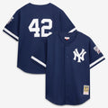 Mariano Rivera New York Yankees Cooperstown Collection Mesh Batting Practice Button - Up Jersey - Navy