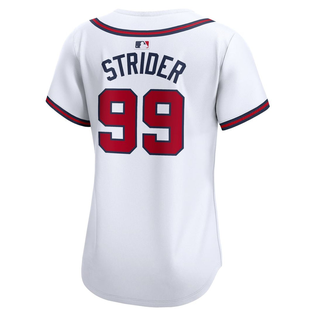 Spencer Strider Atlanta Braves Women's Home Limited Player Jersey - White