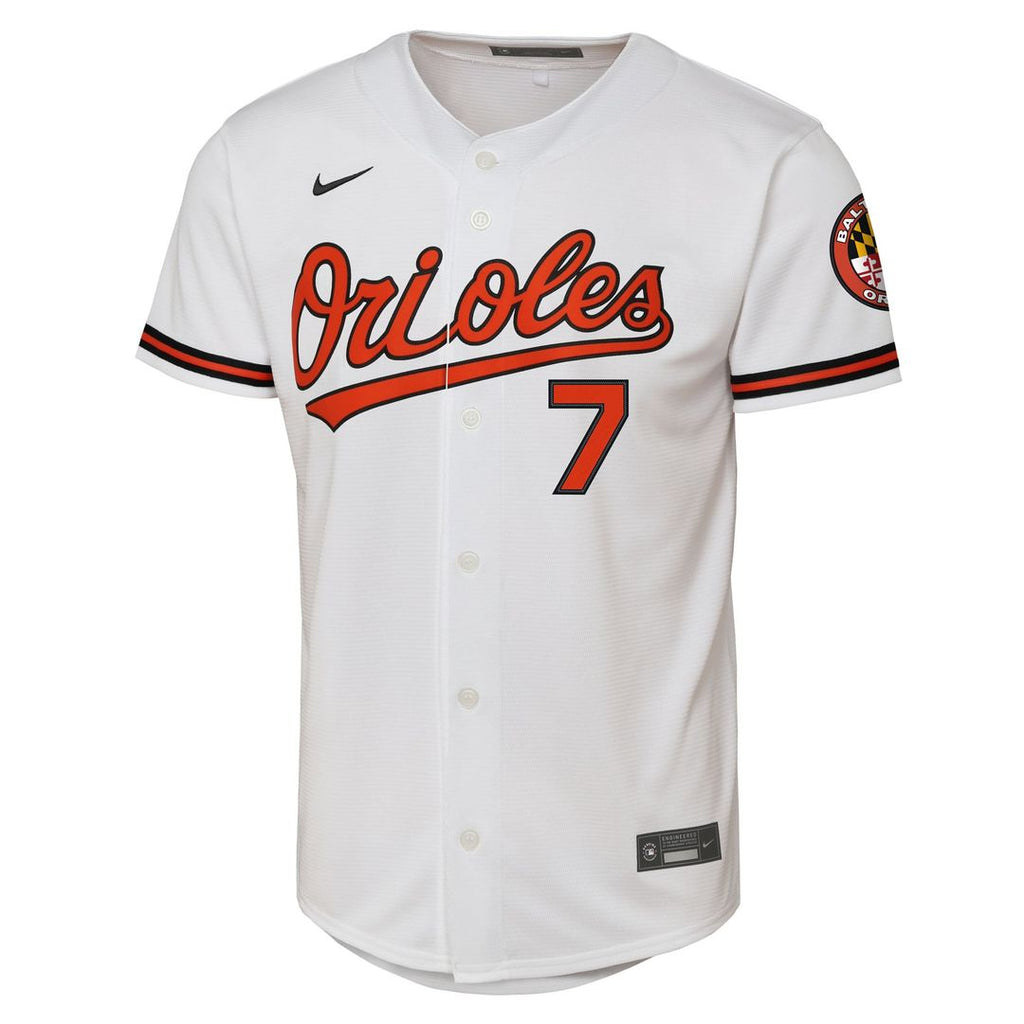 Jackson Holliday Baltimore Orioles Youth Home Stadium Jersey - White