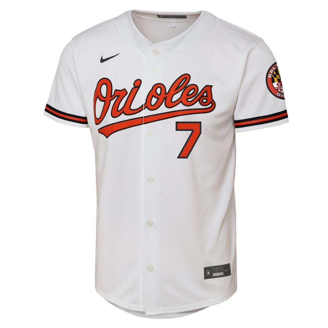 Jackson Holliday Baltimore Orioles Youth Home Stadium Jersey - White