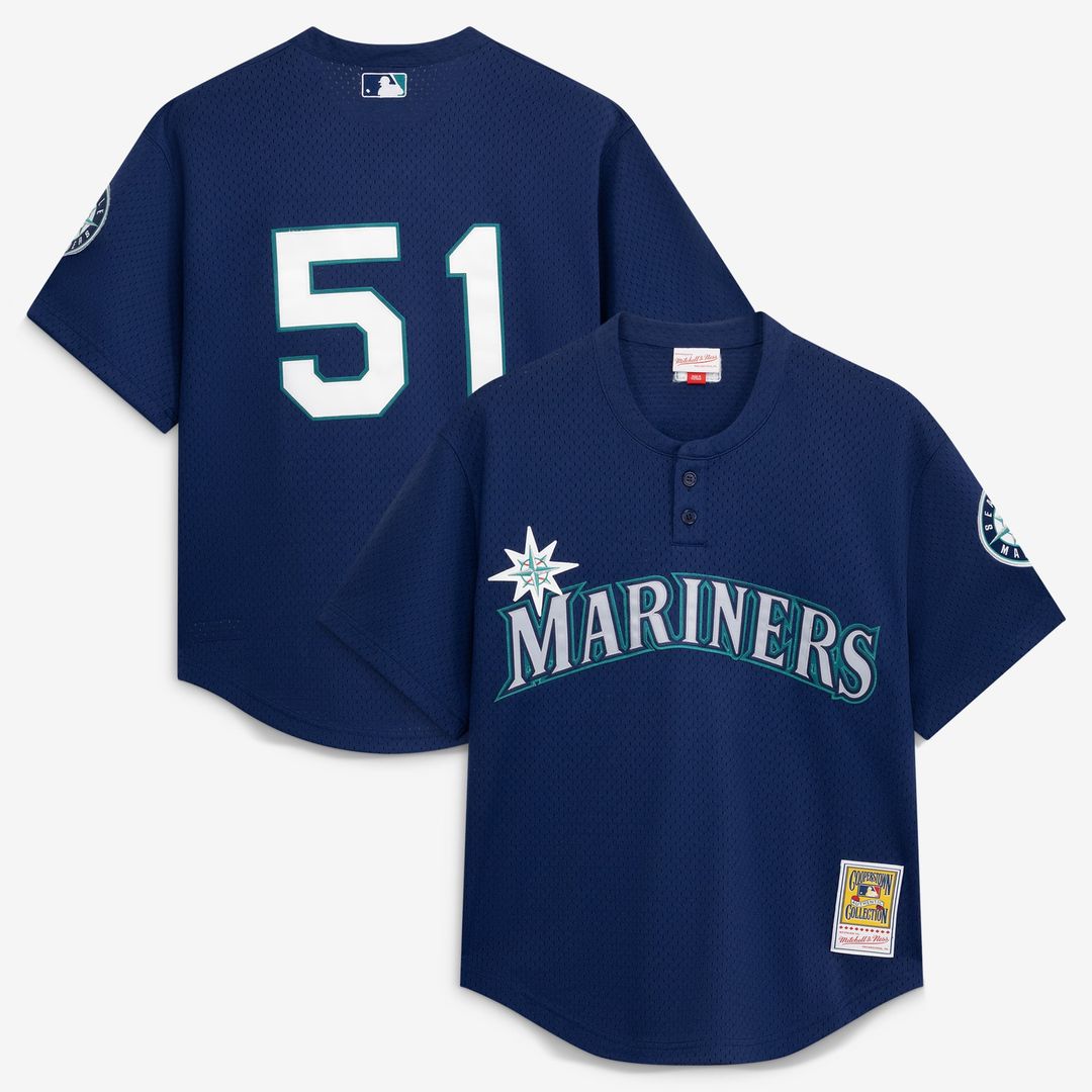Ichiro Suzuki Seattle Mariners Authentic Batting Practice Jersey - Navy