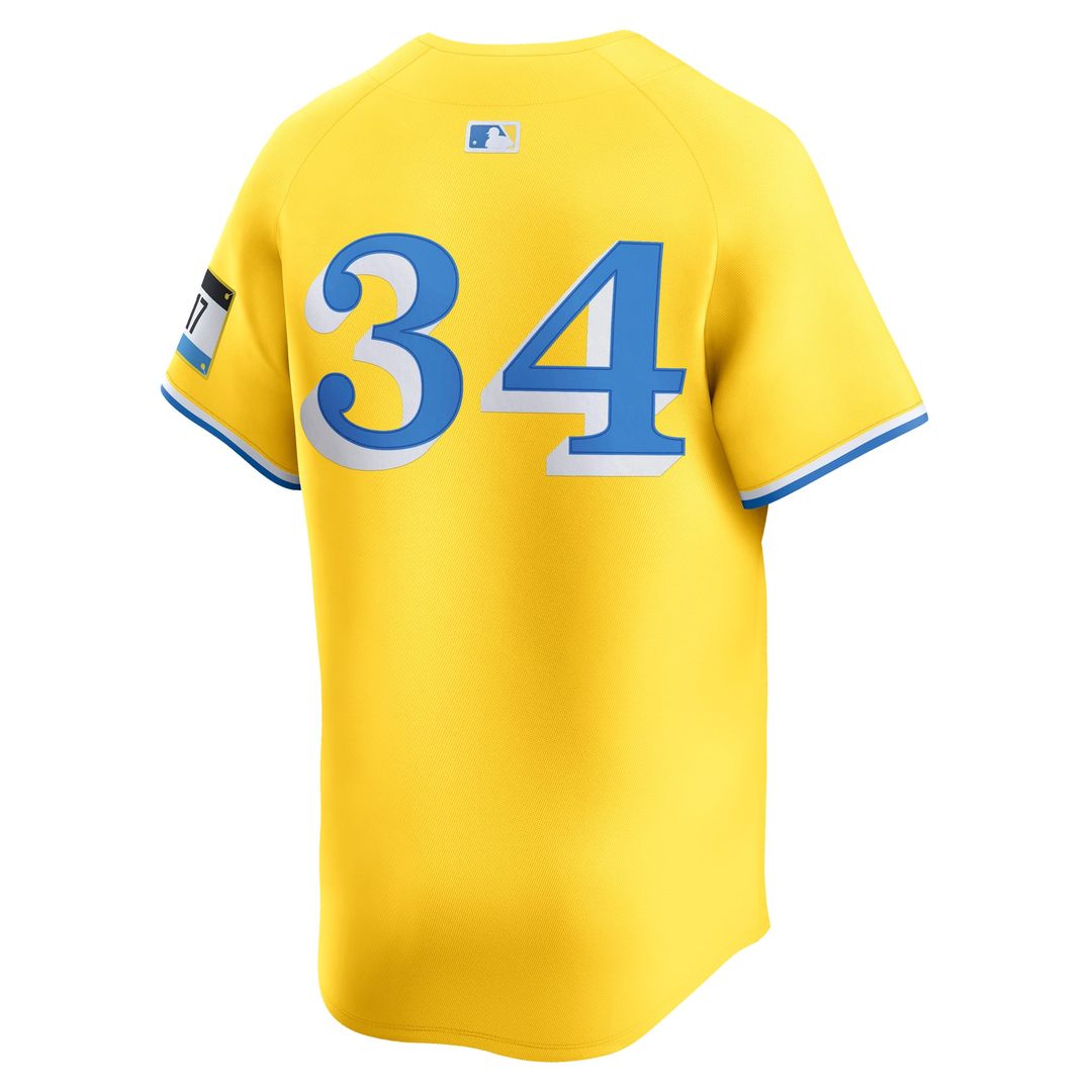 David Ortiz Boston Red Sox Alternate 3 Limited Jersey - Yellow