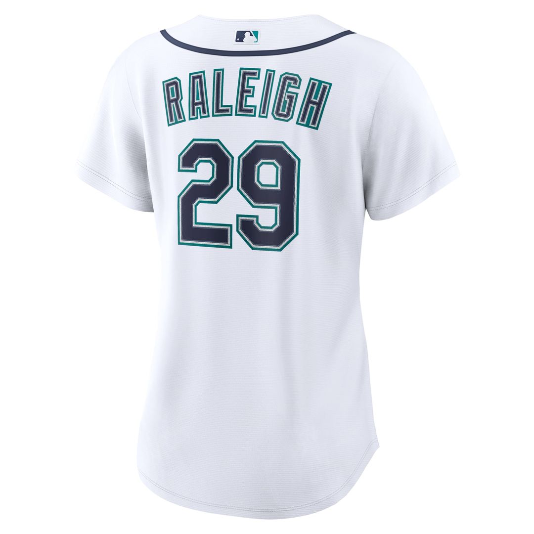 Cal Raleigh Seattle Mariners Women's Home Replica Jersey - White