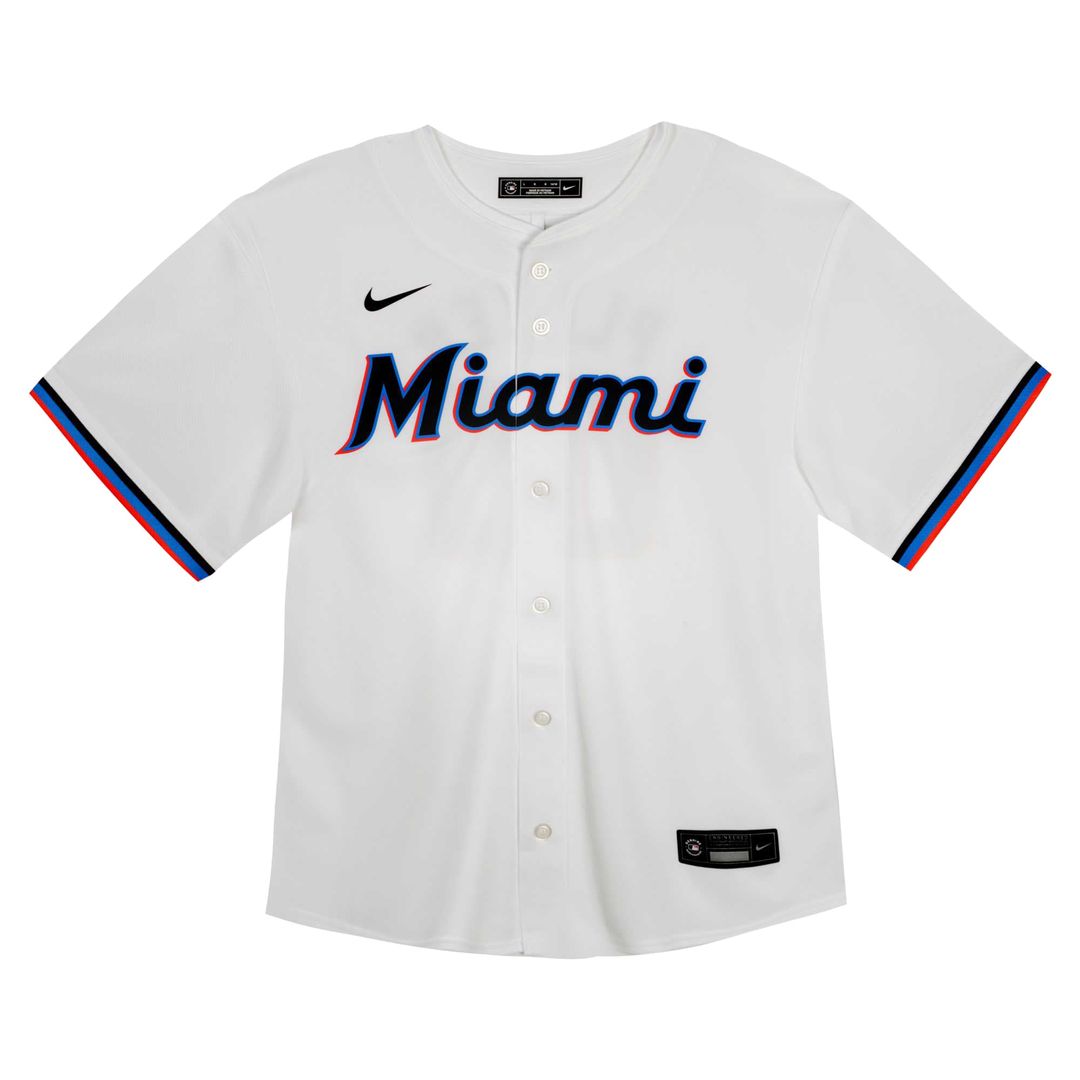Miami Marlins Youth Home Game Jersey - White