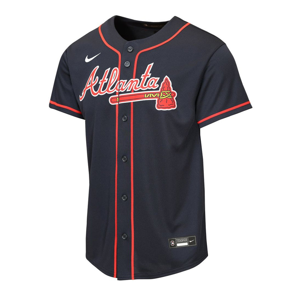 Ronald Acuña Jr. Atlanta Braves Youth Road Replica Jersey - Gray