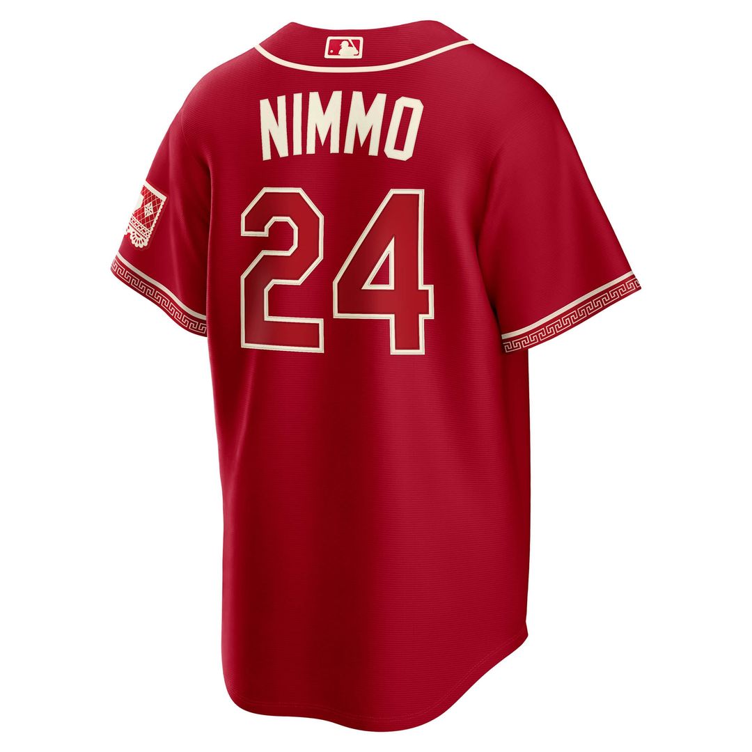 Brandon Nimmo Texas Rangers 2026 City Connect Stadium Jersey - Red