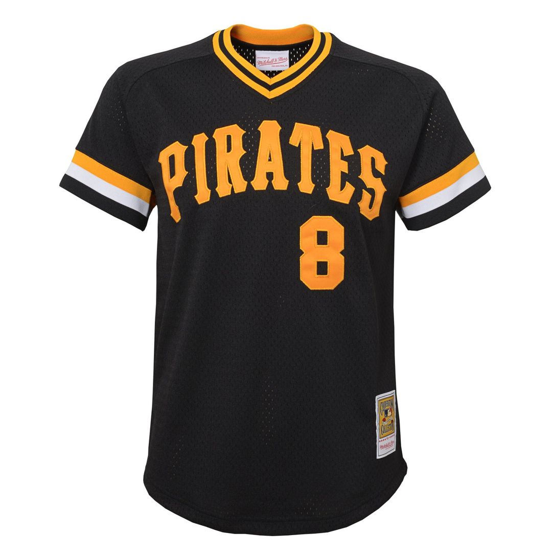 Willie Stargell Pittsburgh Pirates Youth Cooperstown Collection Mesh Batting Practice Jersey - Black