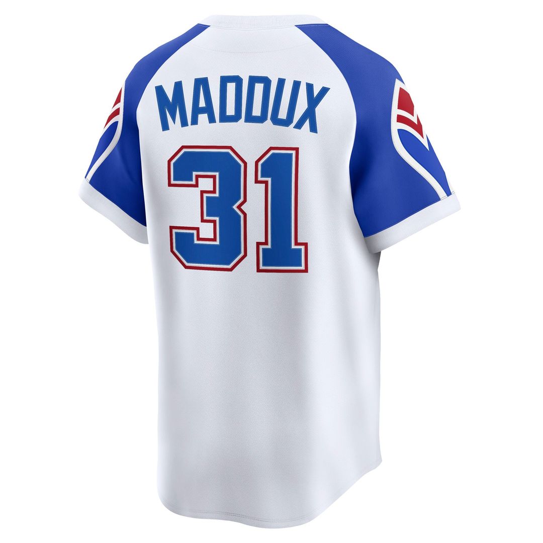 Greg Maddux Atlanta Braves Throwback Cooperstown Collection Limited Jersey - White