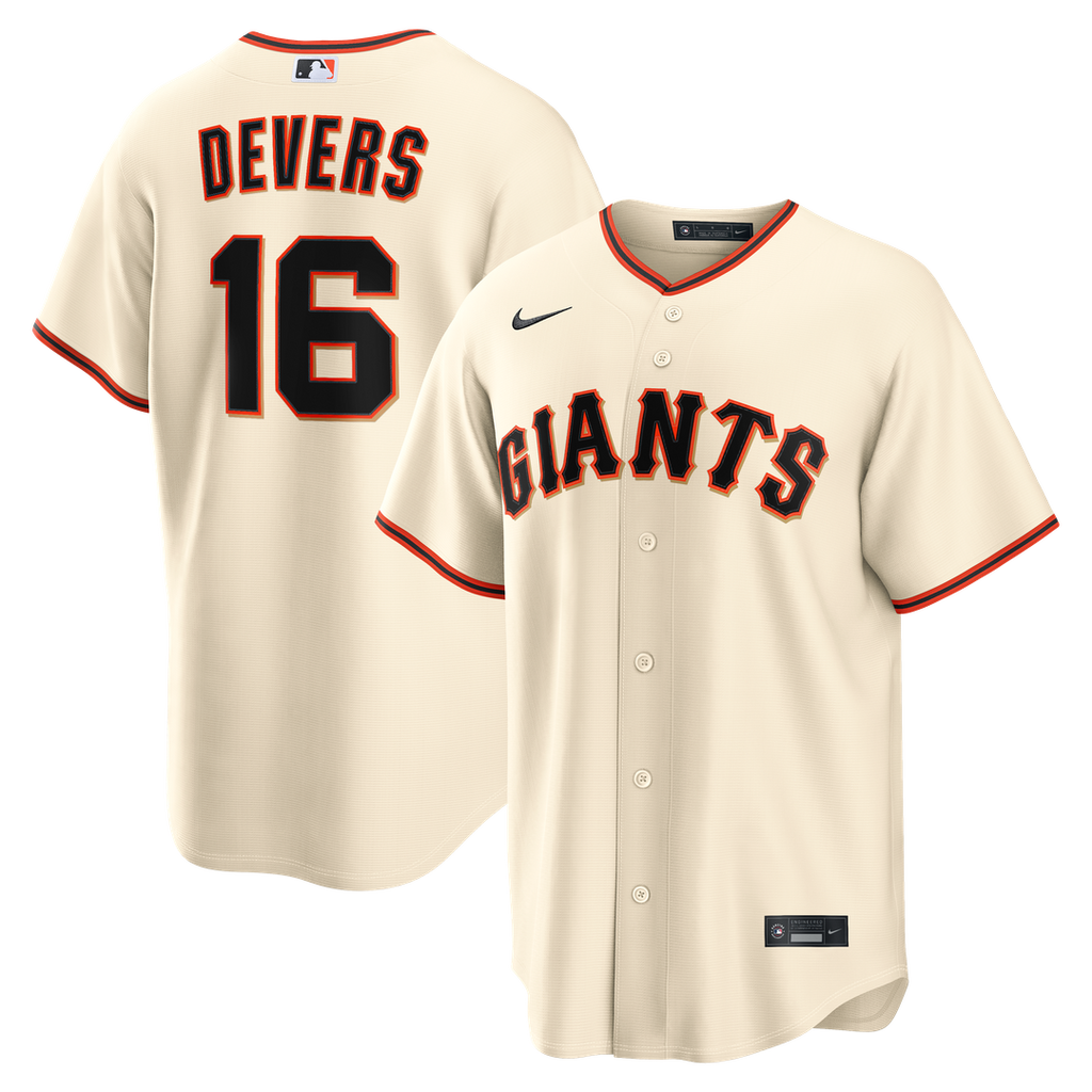 Rafael Devers San Francisco Giants Home Replica Jersey - Cream