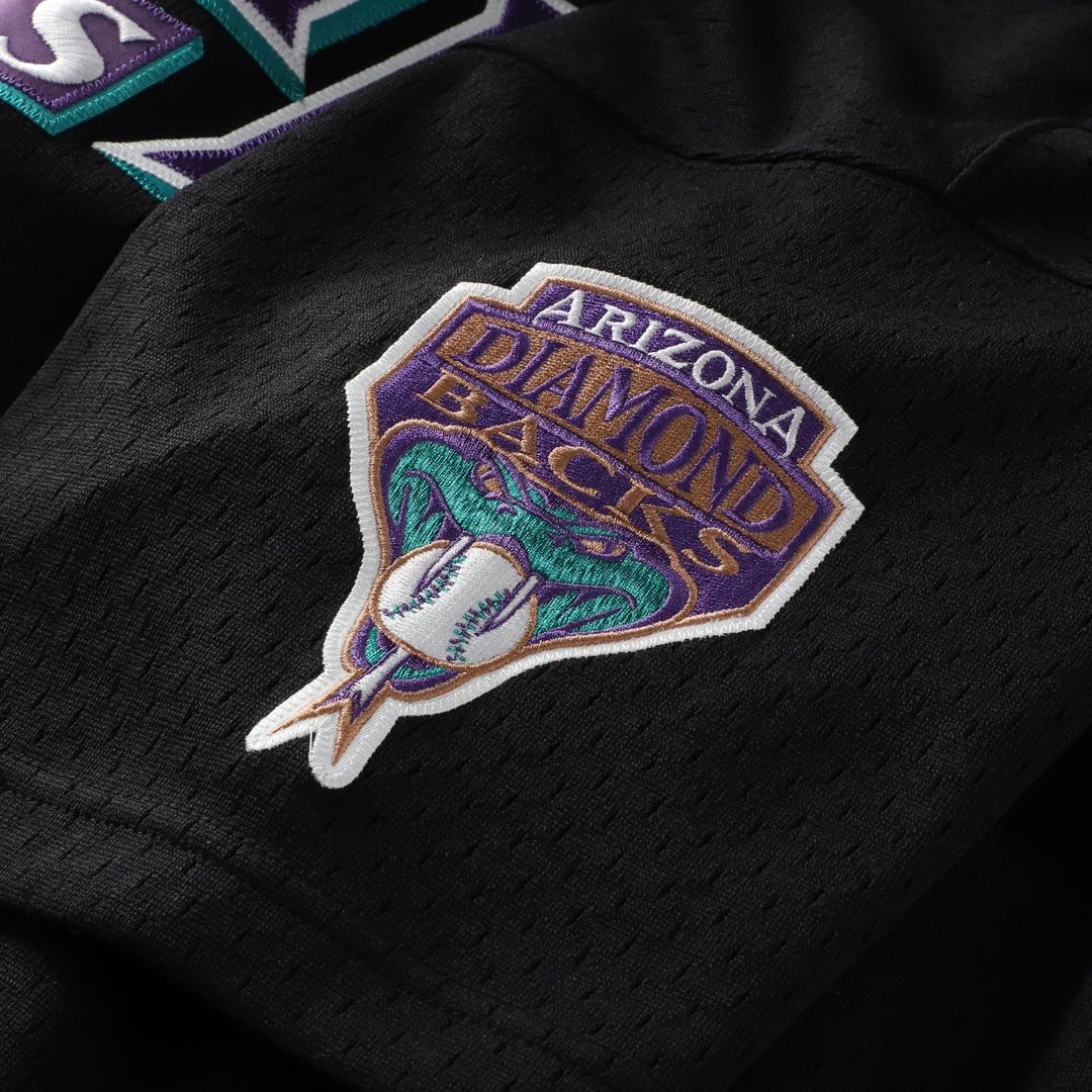 Randy Johnson Arizona Diamondbacks Big & Tall Cooperstown Mesh Batting Practice Jersey - Black