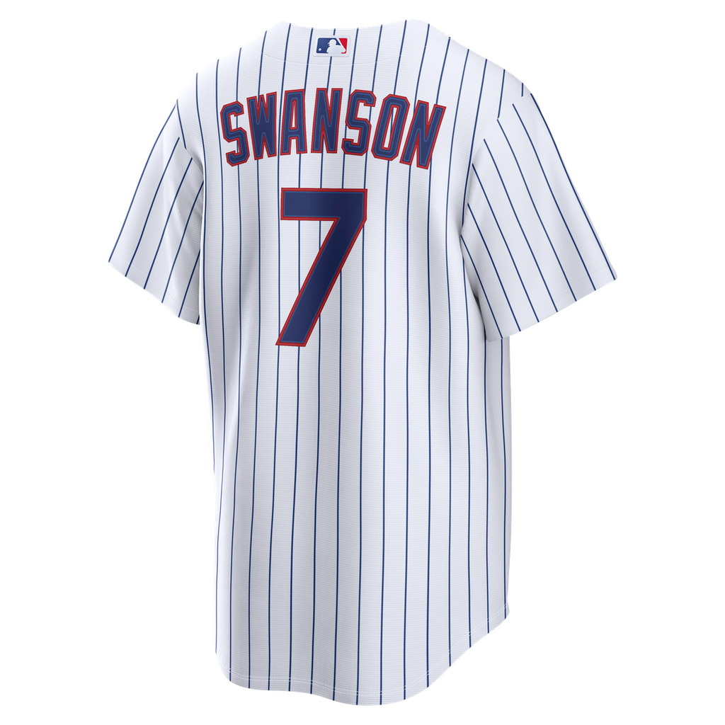 Dansby Swanson Chicago Cubs Home Replica Jersey - White