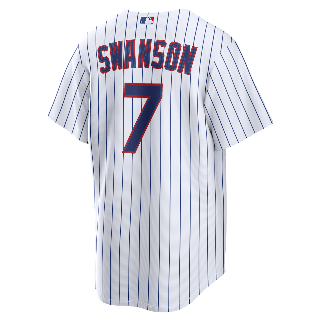 Dansby Swanson Chicago Cubs Home Replica Jersey - White