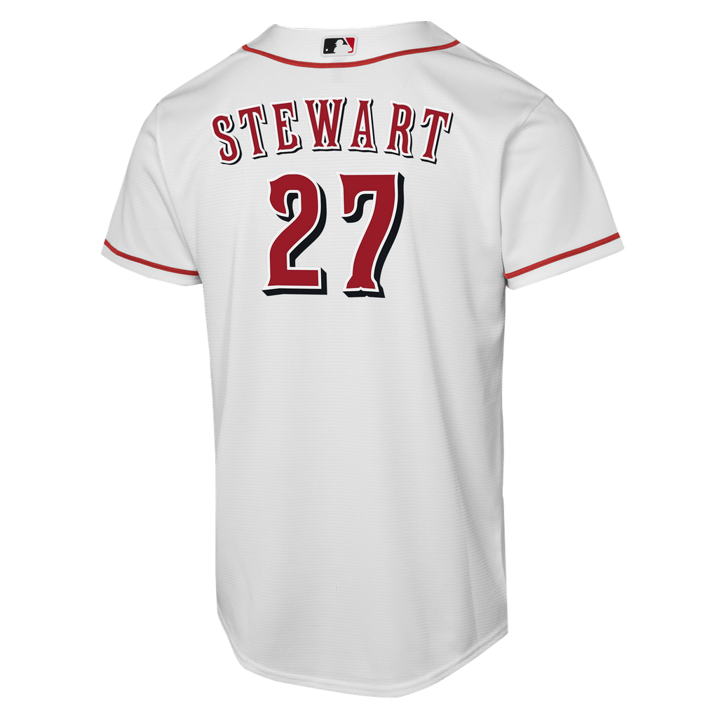 Sal Stewart Cincinnati Reds Youth Home Replica Player Jersey - White