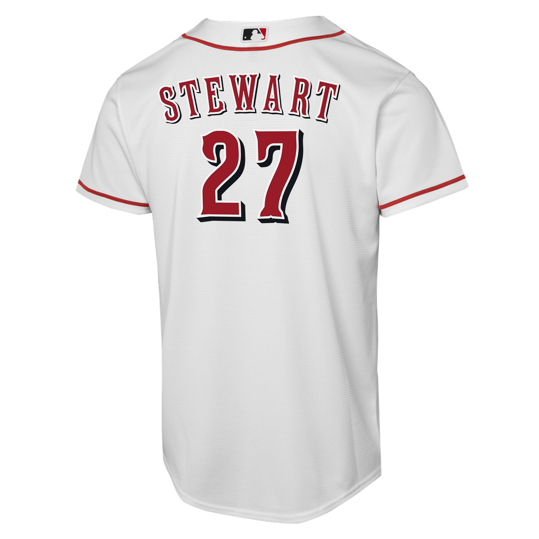 Sal Stewart Cincinnati Reds Youth Home Replica Player Jersey - White