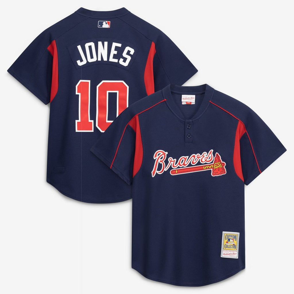 Chipper Jones Atlanta Braves Authentic Batting Practice Jersey - Navy