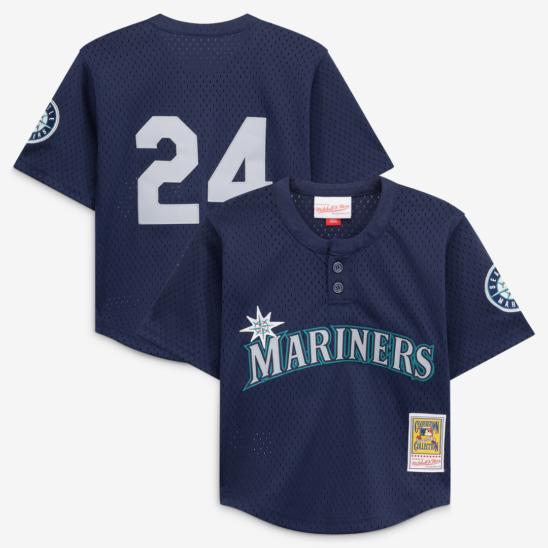 Ken Griffey Jr. Seattle Mariners Preschool Cooperstown Collection Mesh Batting Practice Jersey - Navy